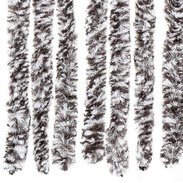 Insektenschutz-Vorhang Braun und Beige 90x220 cm Chenille