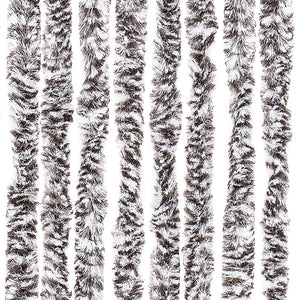 Insektenschutz-Vorhang Braun und Beige 90x220 cm Chenille
