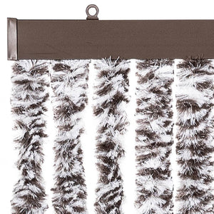 Insektenschutz-Vorhang Braun und Beige 100x220 cm Chenille
