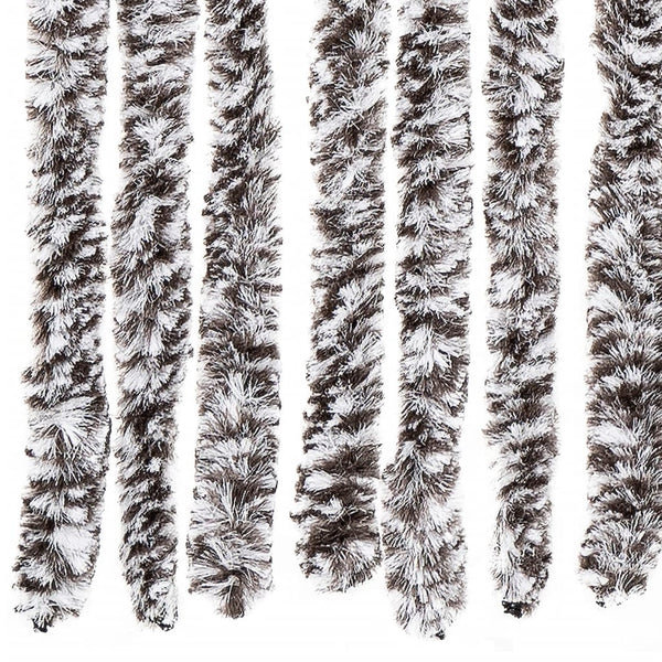 Insektenschutz-Vorhang Braun und Beige 100x220 cm Chenille