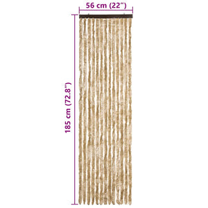 Insektenschutz-Vorhang Beige 56x185 cm Chenille