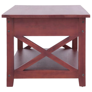 Couchtisch Braun 100×55×46 cm Massivholz Mahagoni