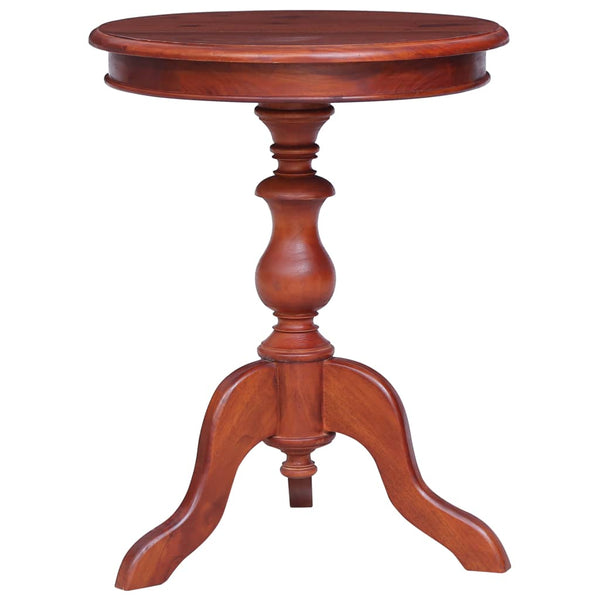 vidaXL Table d'appoint marron 50 x 50 x 65 cm en bois d'acajou massif