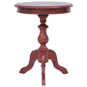 vidaXL Table d'appoint marron 50 x 50 x 65 cm en bois d'acajou massif