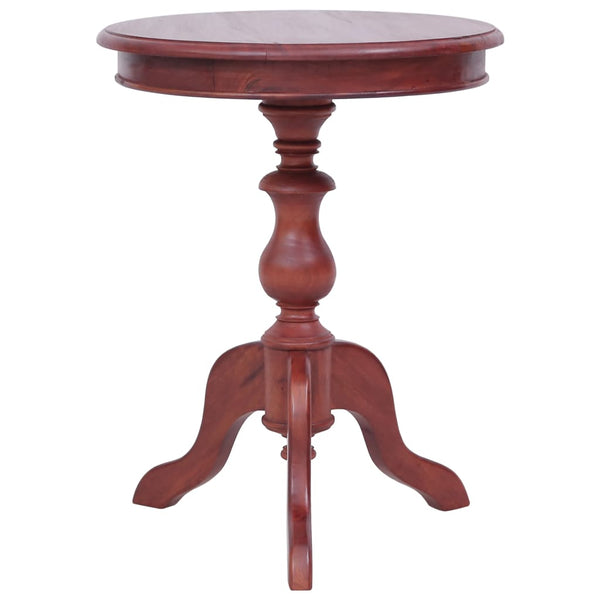 vidaXL Table d'appoint marron 50 x 50 x 65 cm en bois d'acajou massif