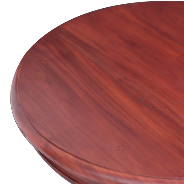 vidaXL Table d'appoint marron 50 x 50 x 65 cm en bois d'acajou massif
