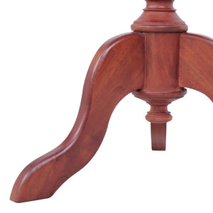 vidaXL Table d'appoint marron 50 x 50 x 65 cm en bois d'acajou massif