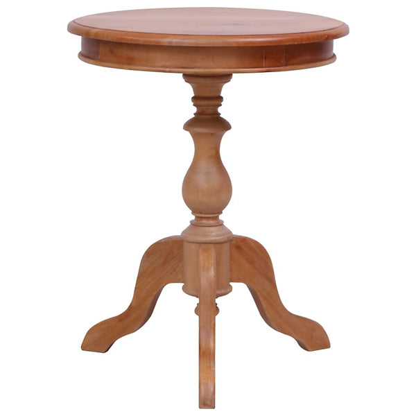 vidaXL Table d'appoint Naturel 50 x 50 x 65 cm Bois massif d'acajou