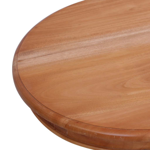 vidaXL Table d'appoint Naturel 50 x 50 x 65 cm Bois massif d'acajou