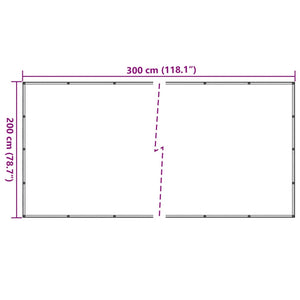 Anhängernetz HDPE 2x3 m Schwarz