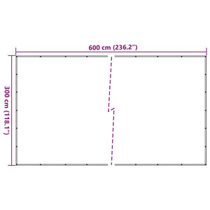 Containernetz HDPE 3 x 6 m Schwarz