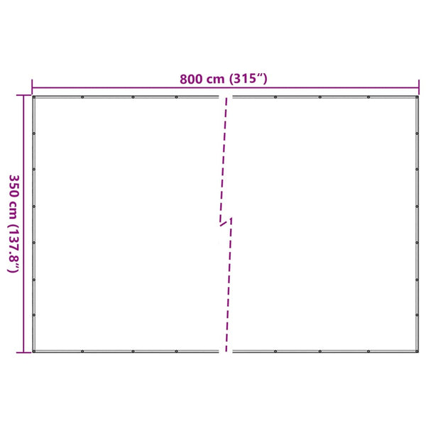 Containernetz HDPE 3,5 x 8 m Schwarz