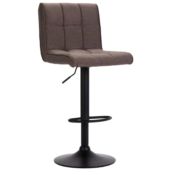 Barhocker 2 Stk. Taupe Stoff