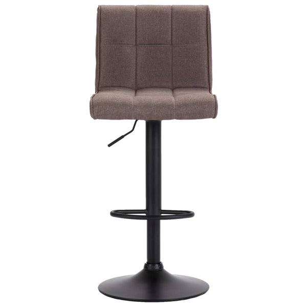 Barhocker 2 Stk. Taupe Stoff