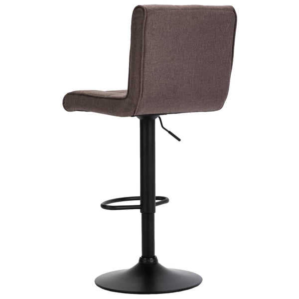 Barhocker 2 Stk. Taupe Stoff