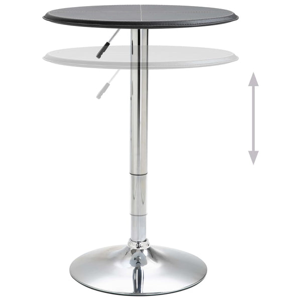 Bartisch Schwarz Ø60 cm MDF
