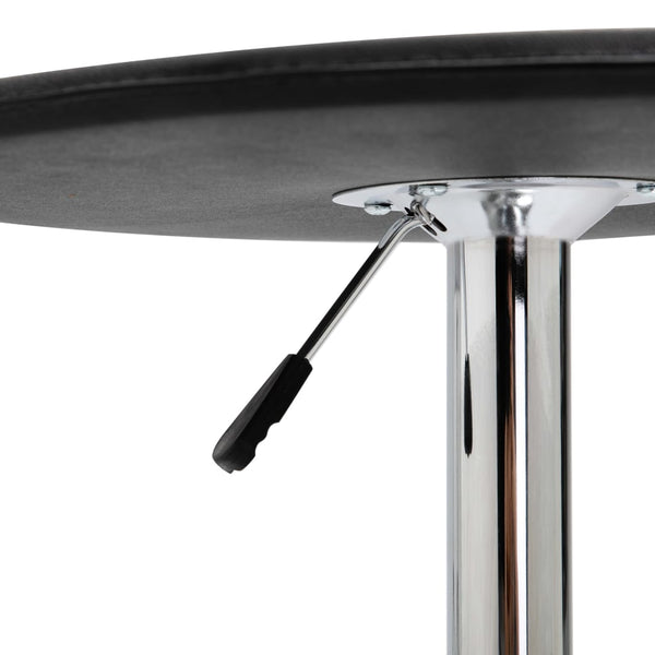 Bartisch Schwarz Ø60 cm MDF