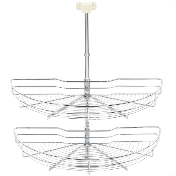2-stufiger Küchen Drahtkorb, Silber