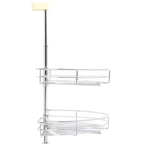 2-stufiger Küchen Drahtkorb, Silber