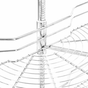 2-stufiger Küchen Drahtkorb, Silber