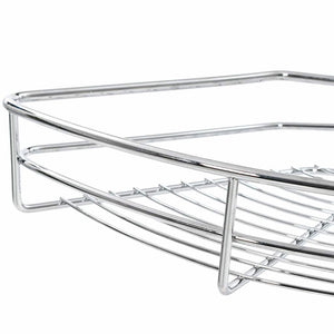 2-stufiger Küchen Drahtkorb, Silber