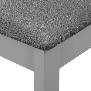 3-tlg. Essgruppe MDF Grau