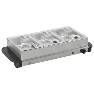 Buffetwärmer Edelstahl 3 x 1,5 L