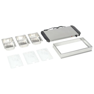 Buffetwärmer Edelstahl 3 x 1,5 L