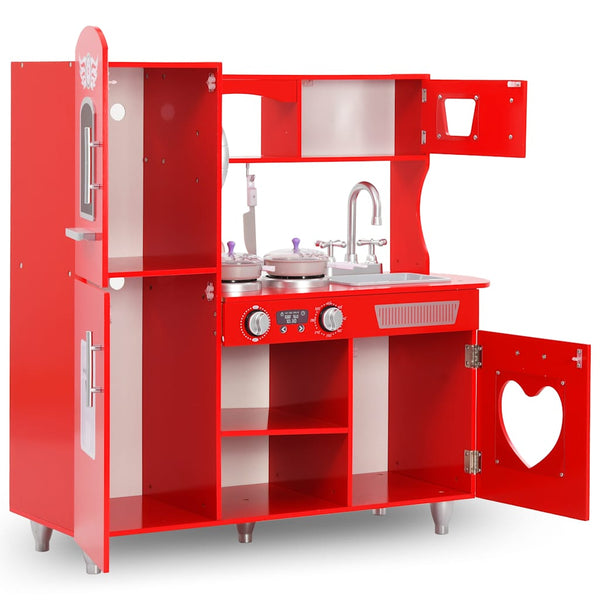 Spielküche Kinder Rot MDF 84 cm