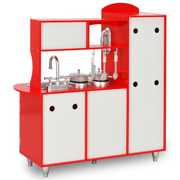 Spielküche Kinder Rot MDF 84 cm