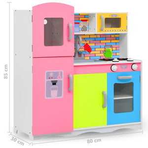 Kinderspielküche Mehrfarbig 80x30x85cm