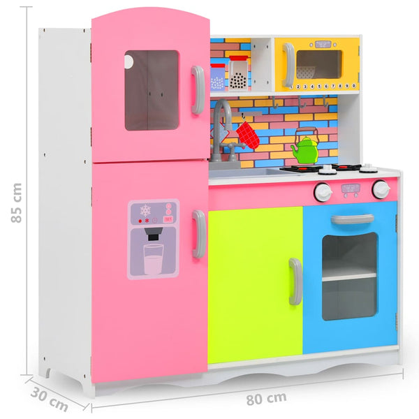 Kinderspielküche Mehrfarbig 80x30x85cm