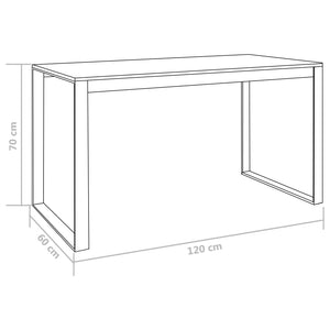 Computertisch Schwarz 120x60x70 cm
