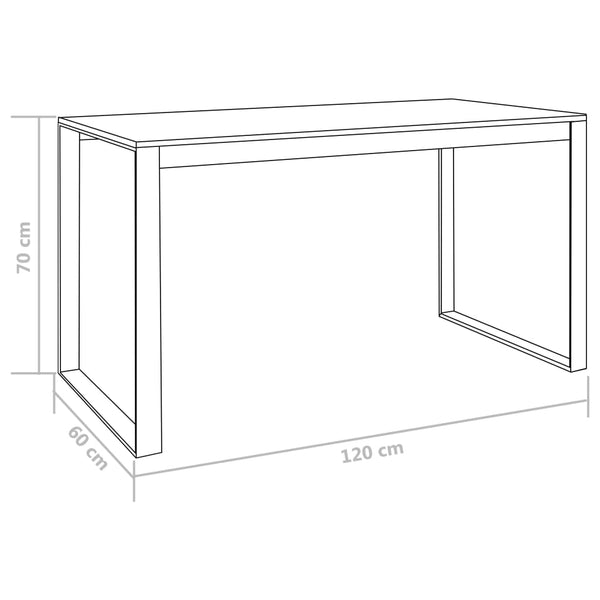 Computertisch Schwarz 120x60x70 cm