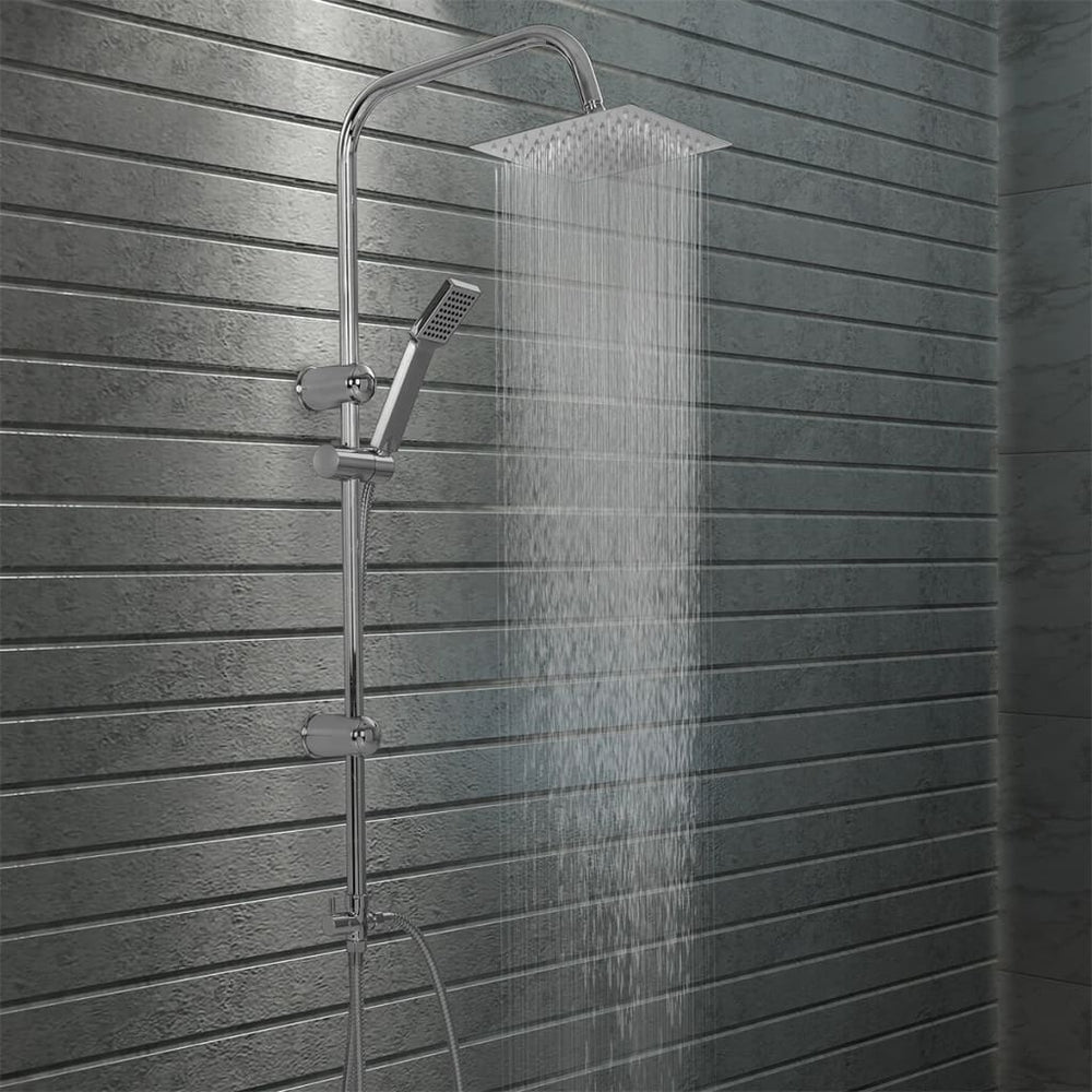 vidaXL Ensemble de douche double pommeau avec douchette Acier inoxydable