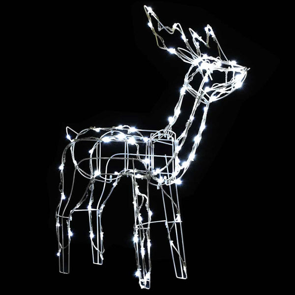 3-tlg. LED Rentier Set Weihnachtsdeko