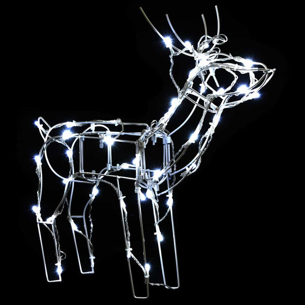 3-tlg. LED Rentier Set Weihnachtsdeko