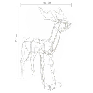 3-tlg. LED Rentier Set Weihnachtsdeko