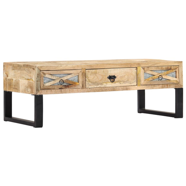 Couchtisch 110 x 50 x 38 cm Massivholz Mango