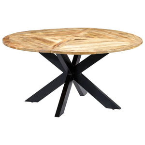 vidaXL Table de salle à manger ronde 150×76 cm Bois de manguier massif