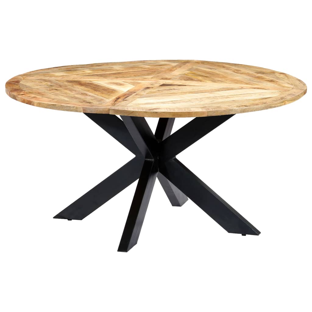 vidaXL Table de salle à manger ronde 150×76 cm Bois de manguier massif