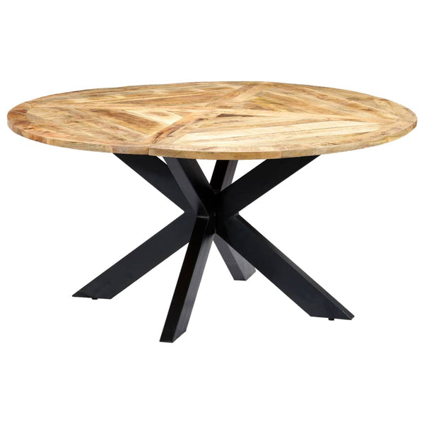 vidaXL Table de salle à manger ronde 150×76 cm Bois de manguier massif
