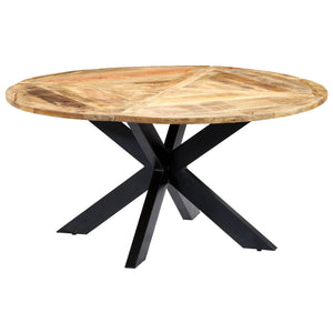 vidaXL Table de salle à manger ronde 150×76 cm Bois de manguier massif