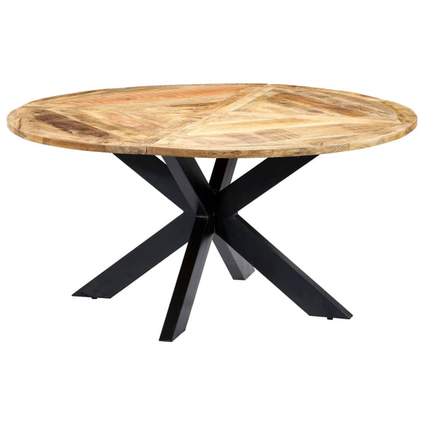 vidaXL Table de salle à manger ronde 150×76 cm Bois de manguier massif