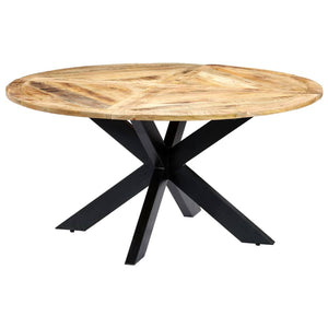 vidaXL Table de salle à manger ronde 150×76 cm Bois de manguier massif