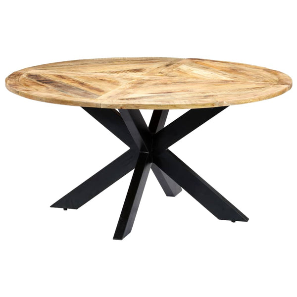 vidaXL Table de salle à manger ronde 150×76 cm Bois de manguier massif