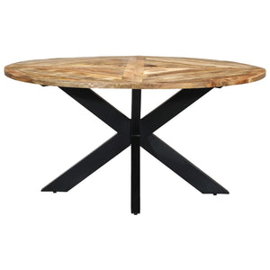 Esstisch Rund 150×76 cm Mango Massivholz