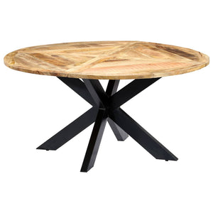 vidaXL Table de salle à manger ronde 150×76 cm Bois de manguier massif