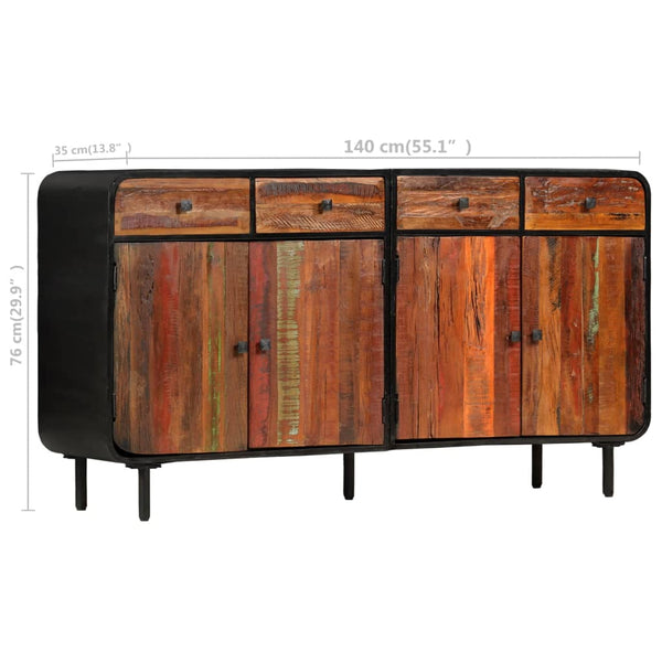 vidaXL Buffet Bois de récupération massif 140x35x76 cm