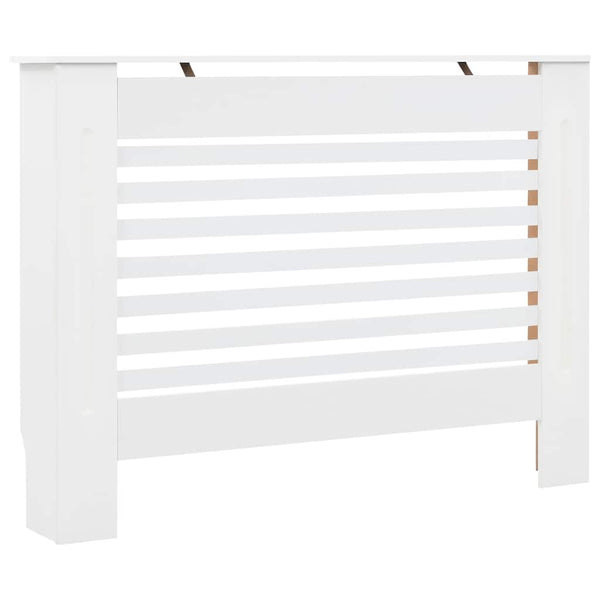 Heizkörperabdeckung Weiß 112×19×81,5 cm MDF